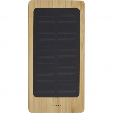 Logotrade Geschäftsgeschenke das Foto: Alata 8000 mAh Bambus Solar-Powerbank