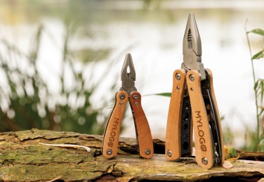 Logotrade Werbeartikel das Foto: Holz Mini-Multitool