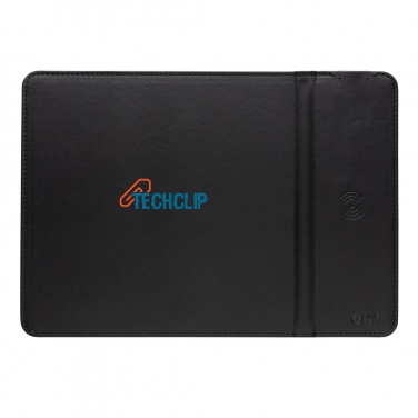 Logotrade Geschäftsgeschenke das Foto: Swiss Peak RCS recyceltes 10W Wireless-Charging PU Mauspad