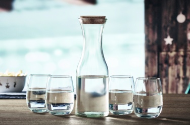 Logotrade Geschäftsgeschenke das Foto: Karaffe aus recyceltem Glas 1L