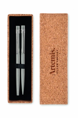 Logotrade werbemittel das Foto: Schreibgeräte-Set aus Edelstahl