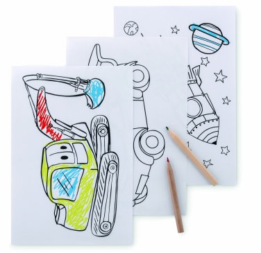 Logotrade Firmengeschenke das Foto: Malset mit 6 Buntstiften