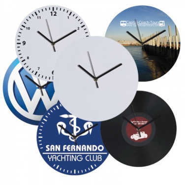 Logotrade Firmengeschenke das Foto: Wanduhr mit Allover-Zifferblatt VENEDIG