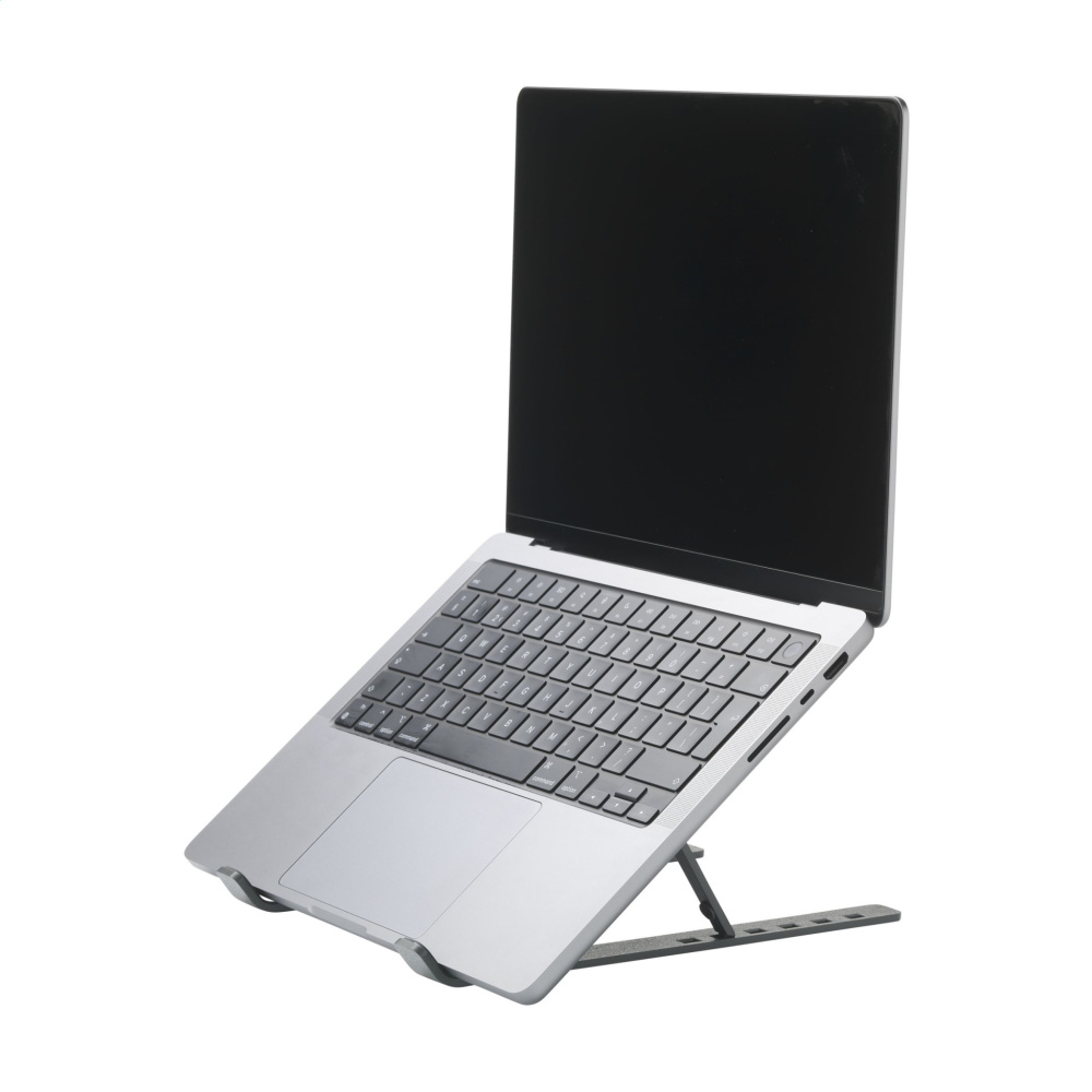 Logotrade Geschäftsgeschenke das Foto: Standby GRS Laptopständer aus recyceltem Aluminium