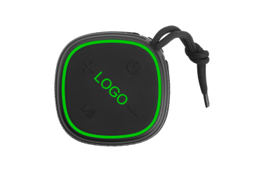 Logotrade Logogeschenke das Foto: Bluetooth-Lautsprecher HERMON Schwarzwolf