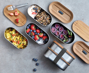 Logotrade Logogeschenke das Foto: Black+Blum Stainless Steel Double Bento Box