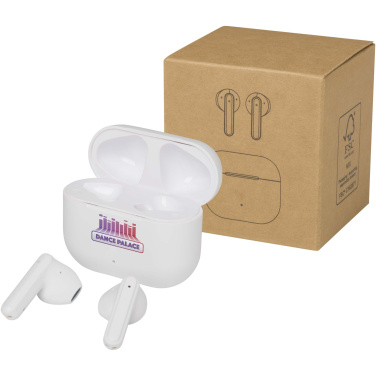 Logotrade Werbeartikel das Foto: Altais True Wireless Bluetooth® Headset aus recyceltem Kunststoff