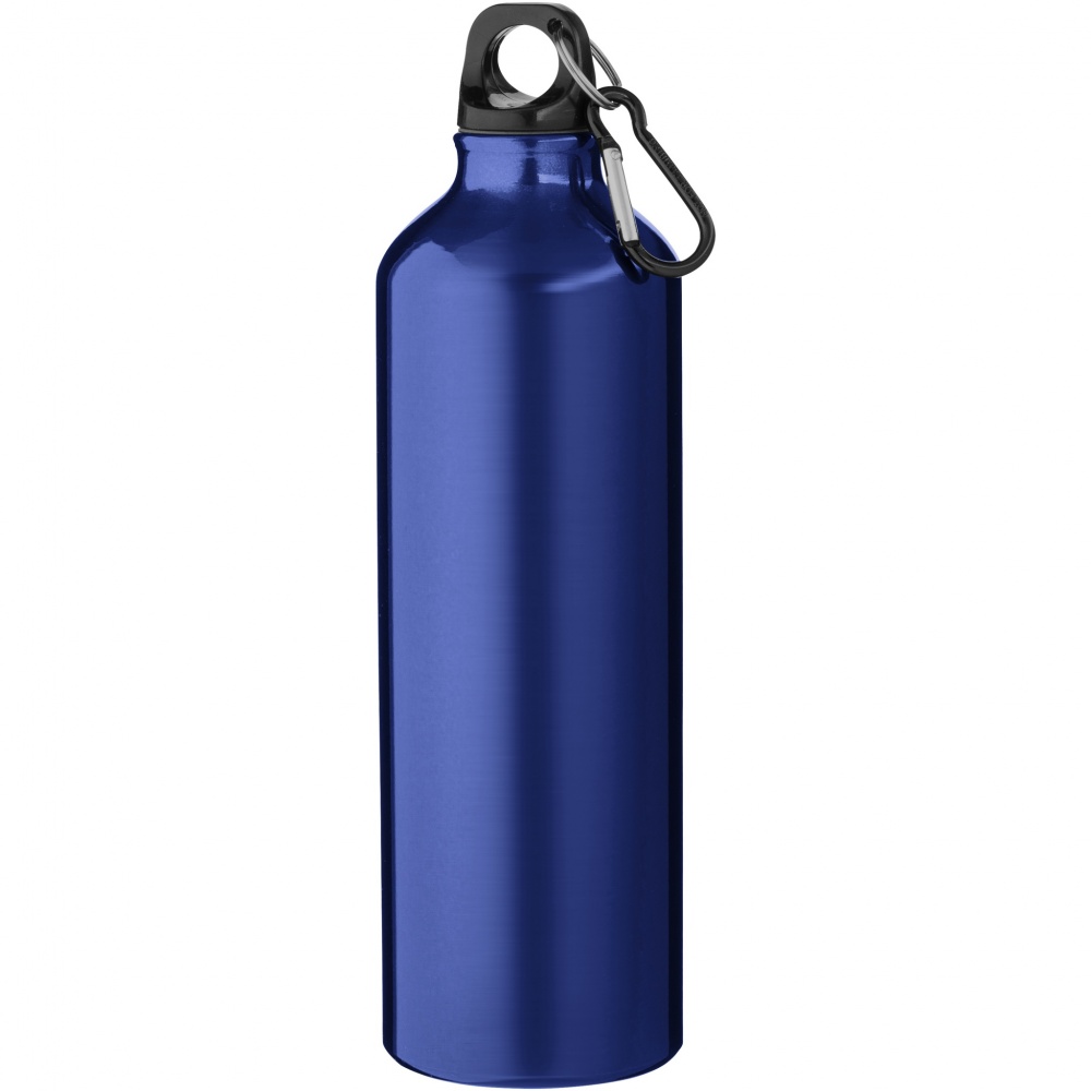Logo trade promotional items image of: Oregon 770 ml aluminium water bottle with carabiner