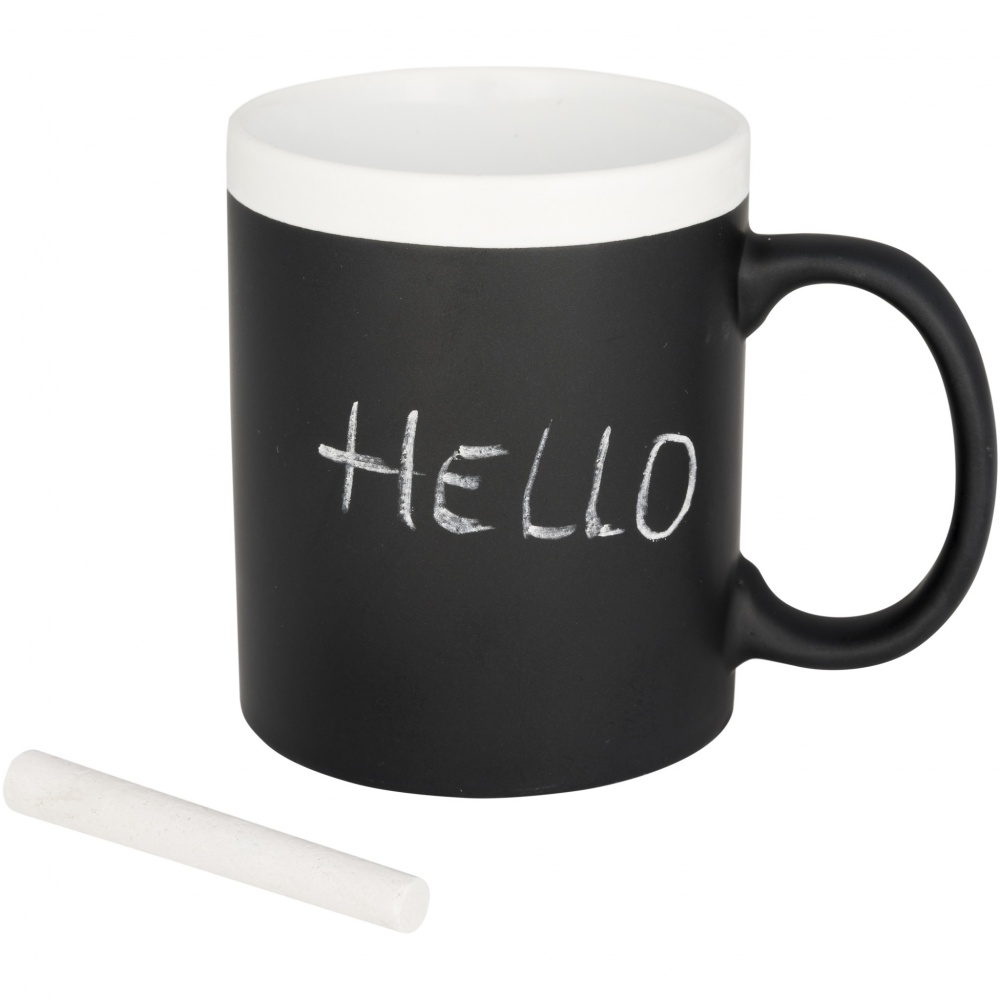 Logo trade advertising product photo of: Chalk-write 330 ml ceramic mug