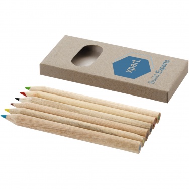 Logo trade promotional product photo of: Ayola 6-piece coloured pencil set