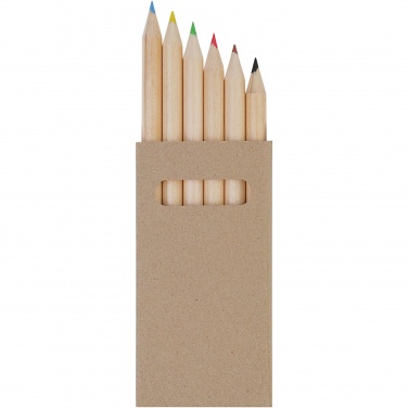 Logotrade advertising products photo of: Ayola 6-piece coloured pencil set
