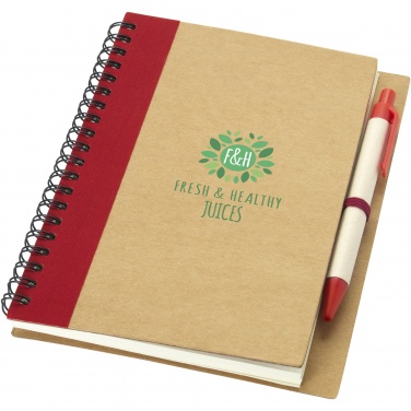 Logotrade promotional merchandise picture of: Priestly recycled notebook with pen