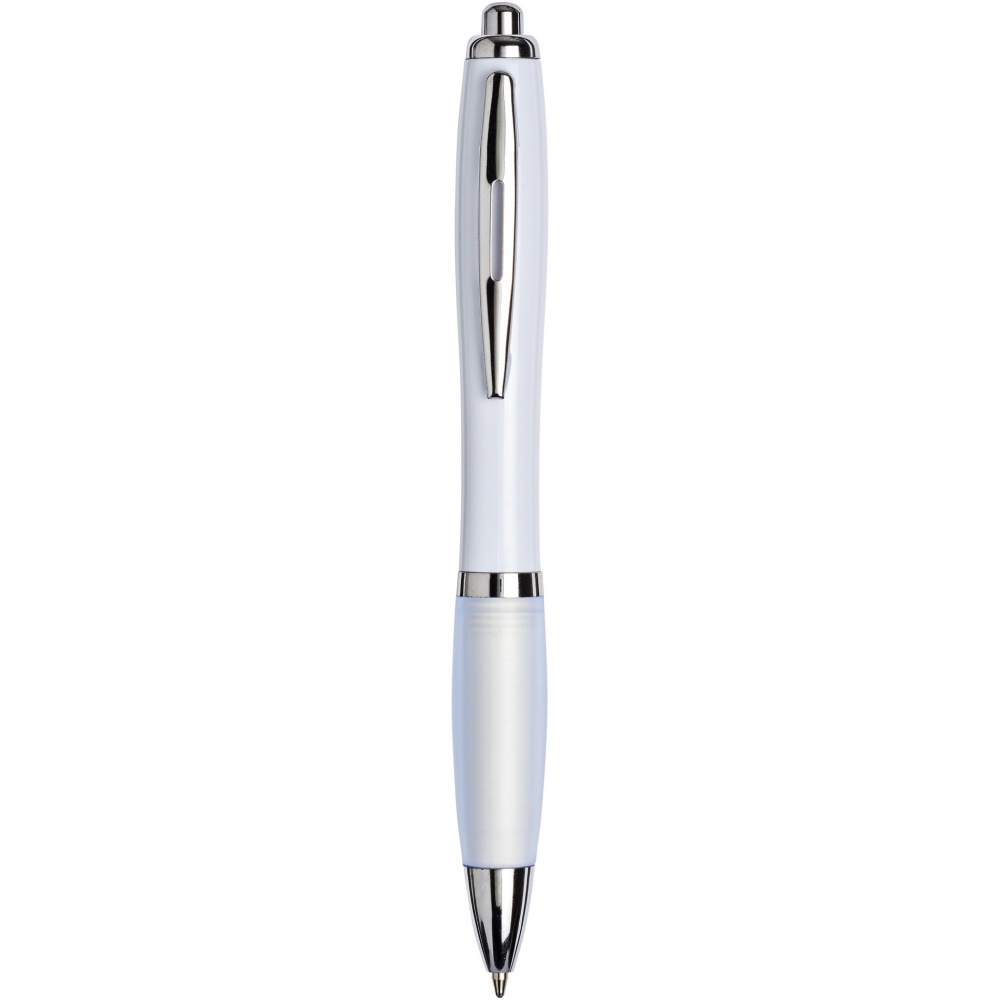 Logo trade promotional product photo of: Nash ballpoint pen with coloured barrel and grip