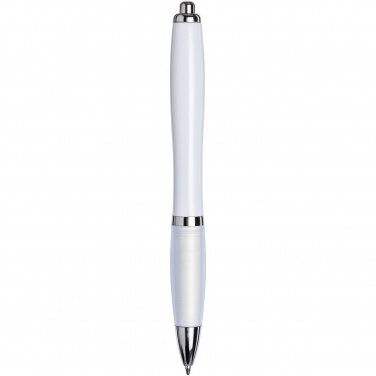 Logotrade promotional giveaway image of: Nash ballpoint pen with coloured barrel and grip