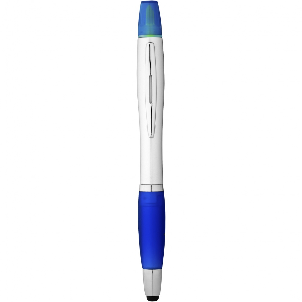 Logo trade business gift photo of: Nash stylus ballpoint pen and highlighter
