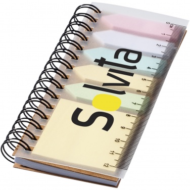Logotrade promotional giveaways photo of: Spinner spiral notebook with coloured sticky notes