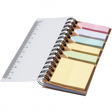 Logo trade promotional gift photo of: Spinner spiral notebook with coloured sticky notes