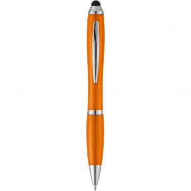 Logotrade promotional product image of: Nash stylus ballpoint pen with coloured grip