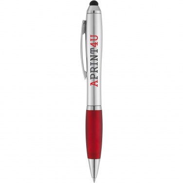 Logotrade promotional gift picture of: Nash stylus ballpoint with coloured grip