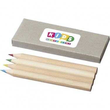 Logotrade promotional merchandise image of: Tullik 4-piece coloured pencil set