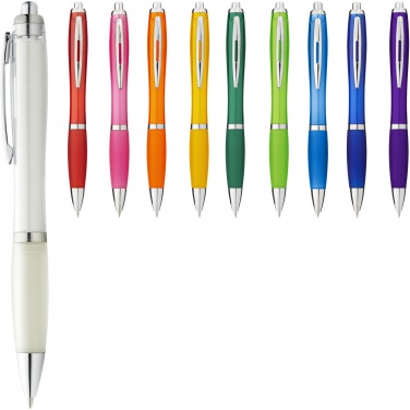 Logotrade promotional product picture of: Nash ballpoint pen coloured barrel and grip