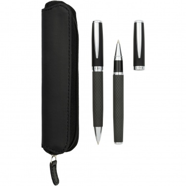 Logotrade promotional giveaways photo of: Carbon duo pen gift set with pouch