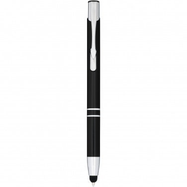 Logo trade corporate gift photo of: Moneta anodized aluminium click stylus ballpoint pen