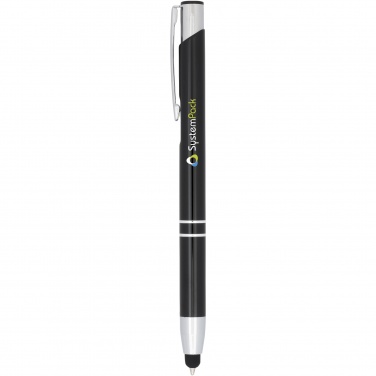 Logotrade promotional product image of: Moneta anodized aluminium click stylus ballpoint pen