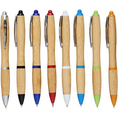 Logo trade promotional merchandise photo of: Nash bamboo ballpoint pen