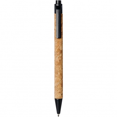 Logo trade promotional products image of: Midar cork and wheat straw ballpoint pen