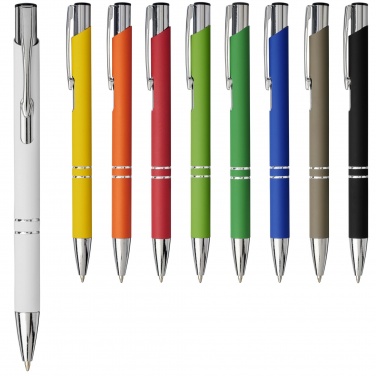 Logotrade promotional gift picture of: Moneta soft touch ballpoint pen