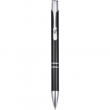 Logo trade corporate gift photo of: Moneta aluminium click ballpoint pen (black ink)