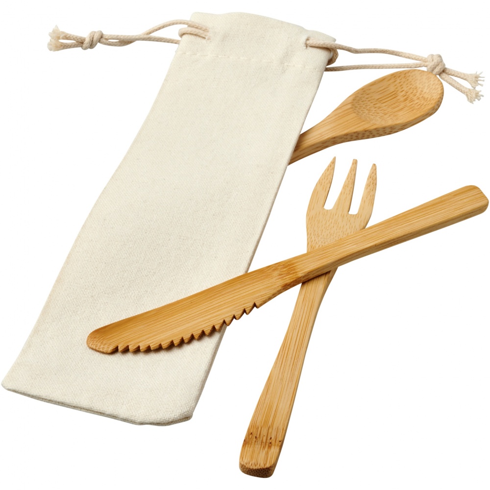 Logo trade corporate gift photo of: Celuk bamboo cutlery set