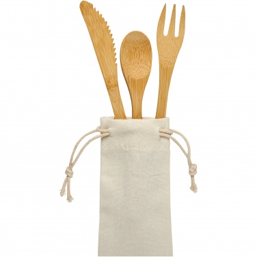 Logotrade promotional item picture of: Celuk bamboo cutlery set