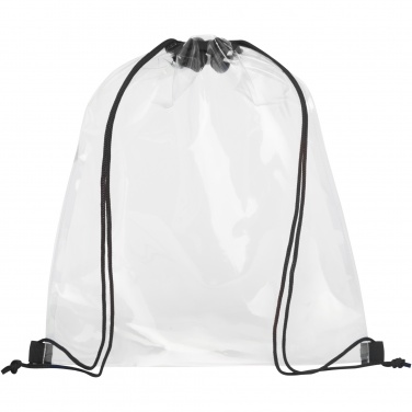 Logo trade business gifts image of: Lancaster transparent drawstring bag 5L