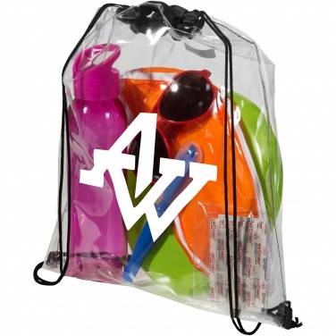 Logotrade promotional item picture of: Lancaster transparent drawstring bag 5L