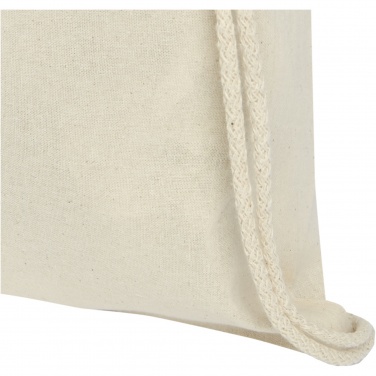 Logo trade corporate gift photo of: Oregon 100 g/m² cotton drawstring bag 5L