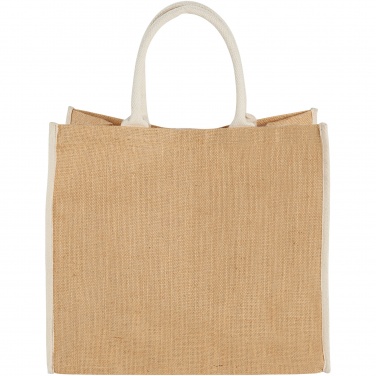 Logotrade promotional merchandise picture of: Harry coloured edge jute tote bag 25L