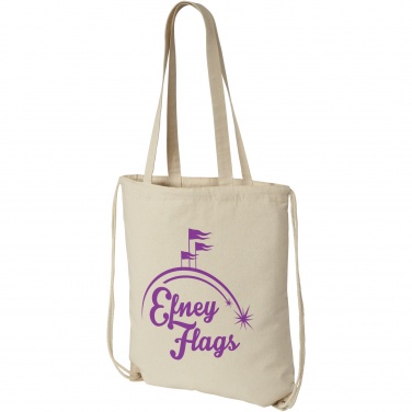 Logo trade promotional items picture of: Eliza 240 g/m² cotton drawstring bag 6L
