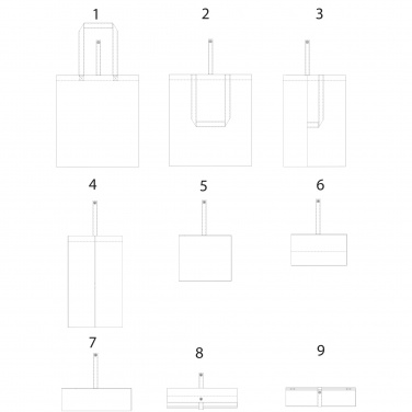 Logotrade promotional giveaways photo of: Nevada 100 g/m² cotton foldable tote bag 7L