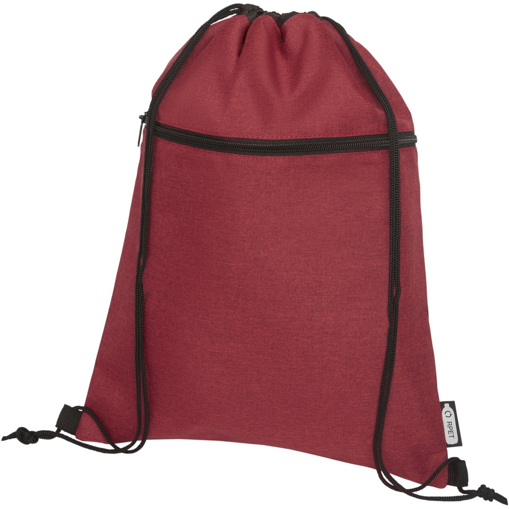 Logo trade corporate gifts picture of: Ross RPET drawstring bag 5L
