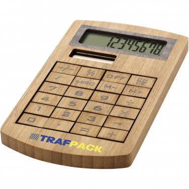 Logo trade promotional items picture of: Eugene calculator made of bamboo