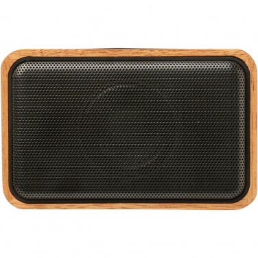 Logotrade promotional item image of: Wooden 3W speaker with wireless charging pad