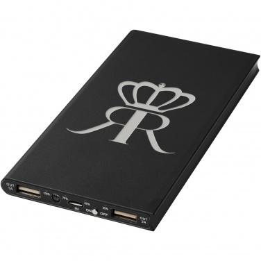 Logo trade promotional gift photo of: Plate 8000 mAh aluminium power bank