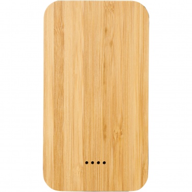 Logo trade promotional product photo of: Future 6000 mAh bamboo/fabric wireless power bank