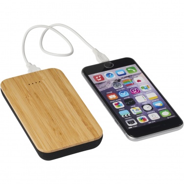 Logotrade promotional items photo of: Future 6000 mAh bamboo/fabric wireless power bank