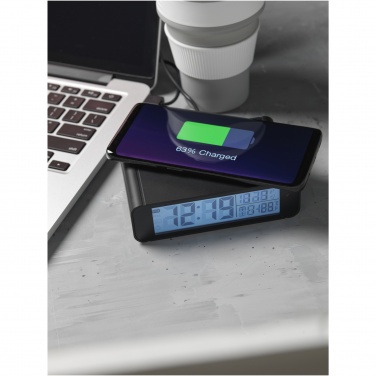 Logo trade promotional giveaway photo of: Seconds 5W wireless charging clock