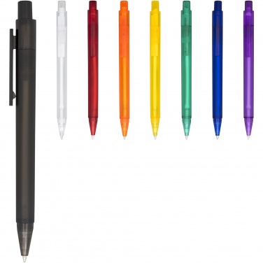 Logo trade promotional products image of: Calypso frosted ballpoint pen