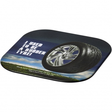 Logo trade advertising products picture of: Brite-Mat® square coaster with tyre material