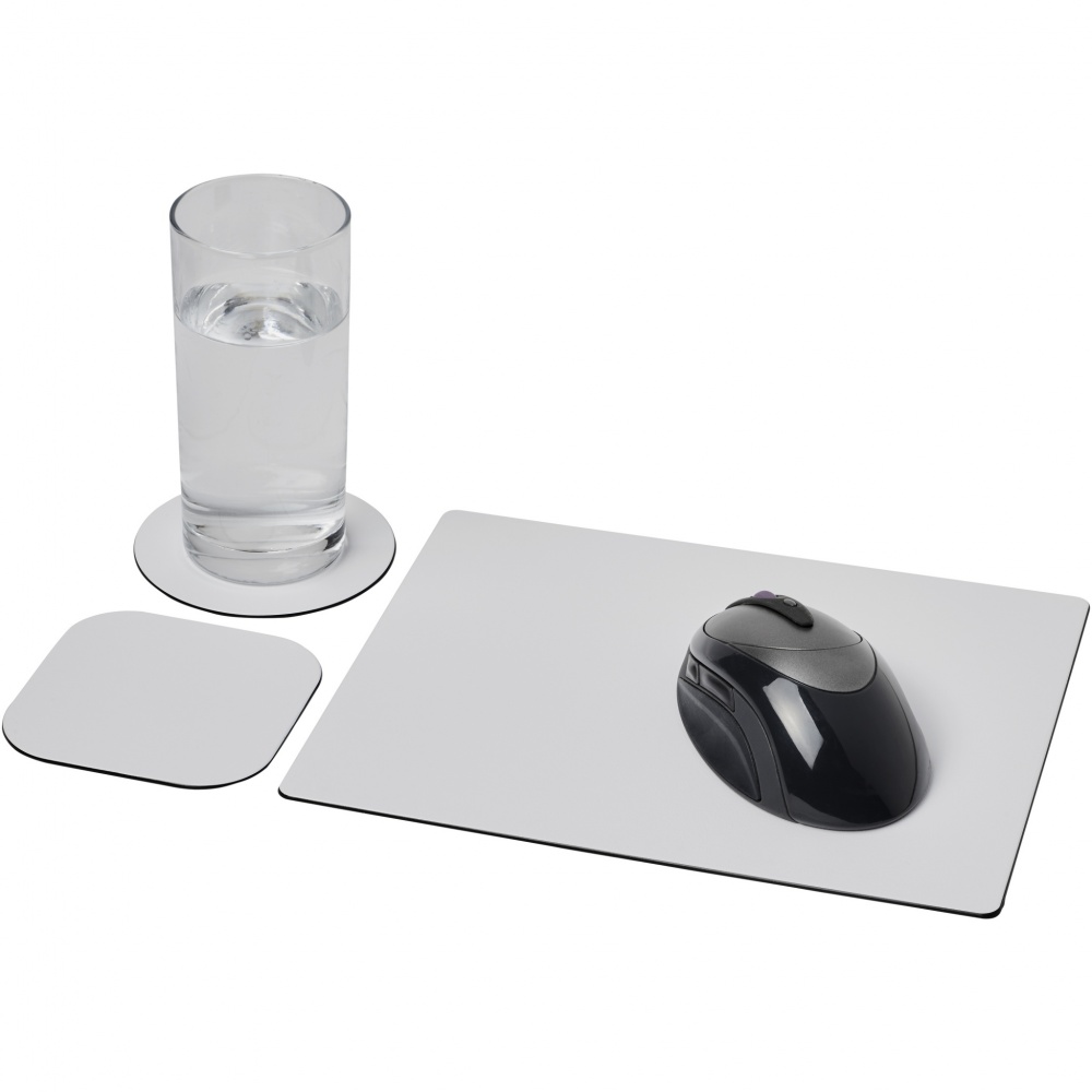 Logotrade advertising product image of: Brite-Mat® mouse mat and coaster set combo 1
